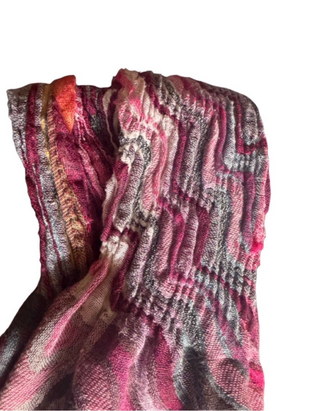 Vintage Boho Sinched scarf or Wrap - Picture 2 of 4
